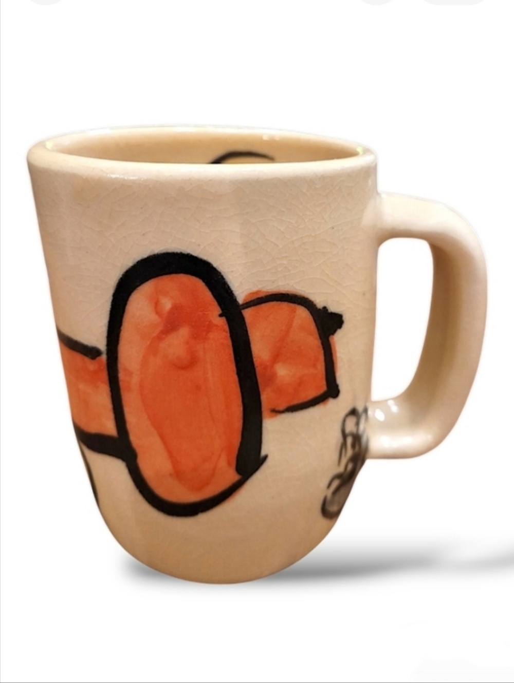 Darren Emenau Studio Pottery Mug Dachshund Whimsical MNO Clay Canada